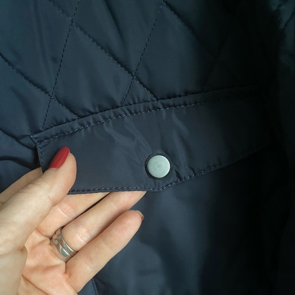 Mens Zara Navy diamond quilted bomber jacket - Picture 2 of 12